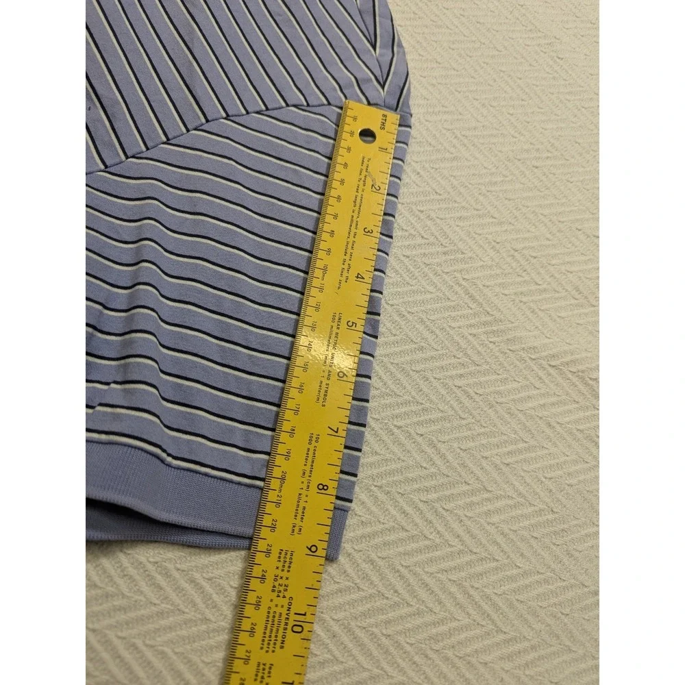 Polo Golf Ralph Lauren Pro Fit Polo‎ Shirt Men's L Blue Stripe Pima Cotton